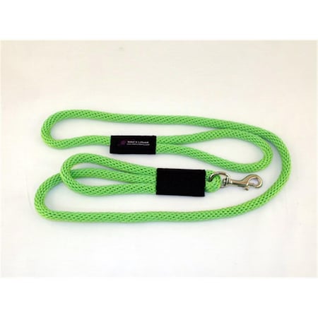 Soft Lines 2 Handled Sidewalk Safety Dog Snap Leash 0.5 In. Diameter By 8 Ft. - Lime Green SO456458